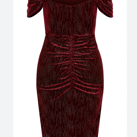 Stunning City Chic Jayla Dress -Berry size 18 NWT - Picture 4 of 10